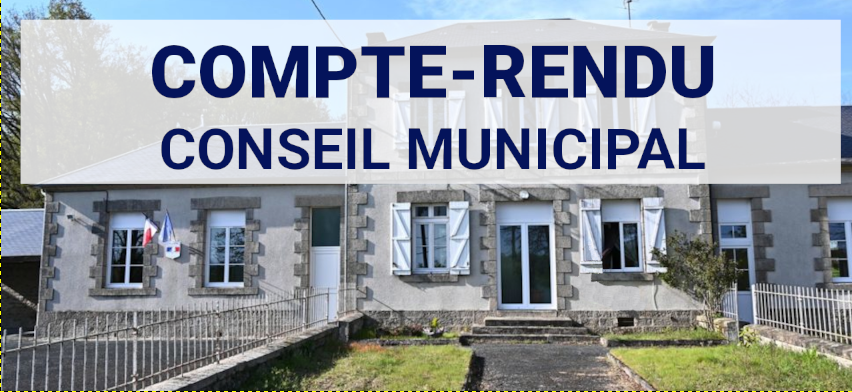 Compte rendu de conseil municipal